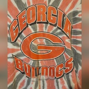 Vintage Tye Dye Georgia Bulldogs UGA Shirt